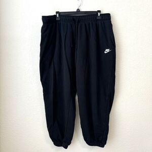 Nike Pants Womens Size 1X Club Fleece Sweatpants Black Pullon